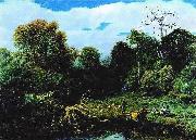 William-Adolphe Bouguereau River landscape oil painting artist
